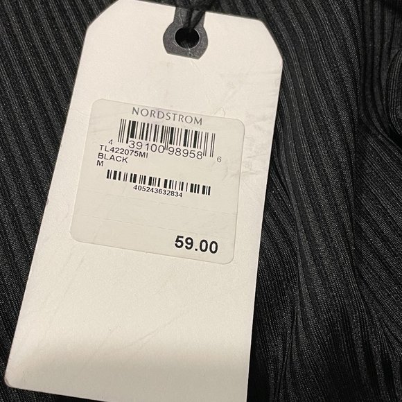 Leith Ribbed Side Slit Midi Skirt - Picture 11 of 11